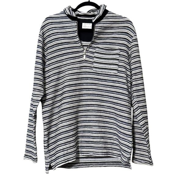 Urban Outfitters men’s size small pullover Quarter-Zip Jacquard Rugby Shirt - Picture 1 of 15